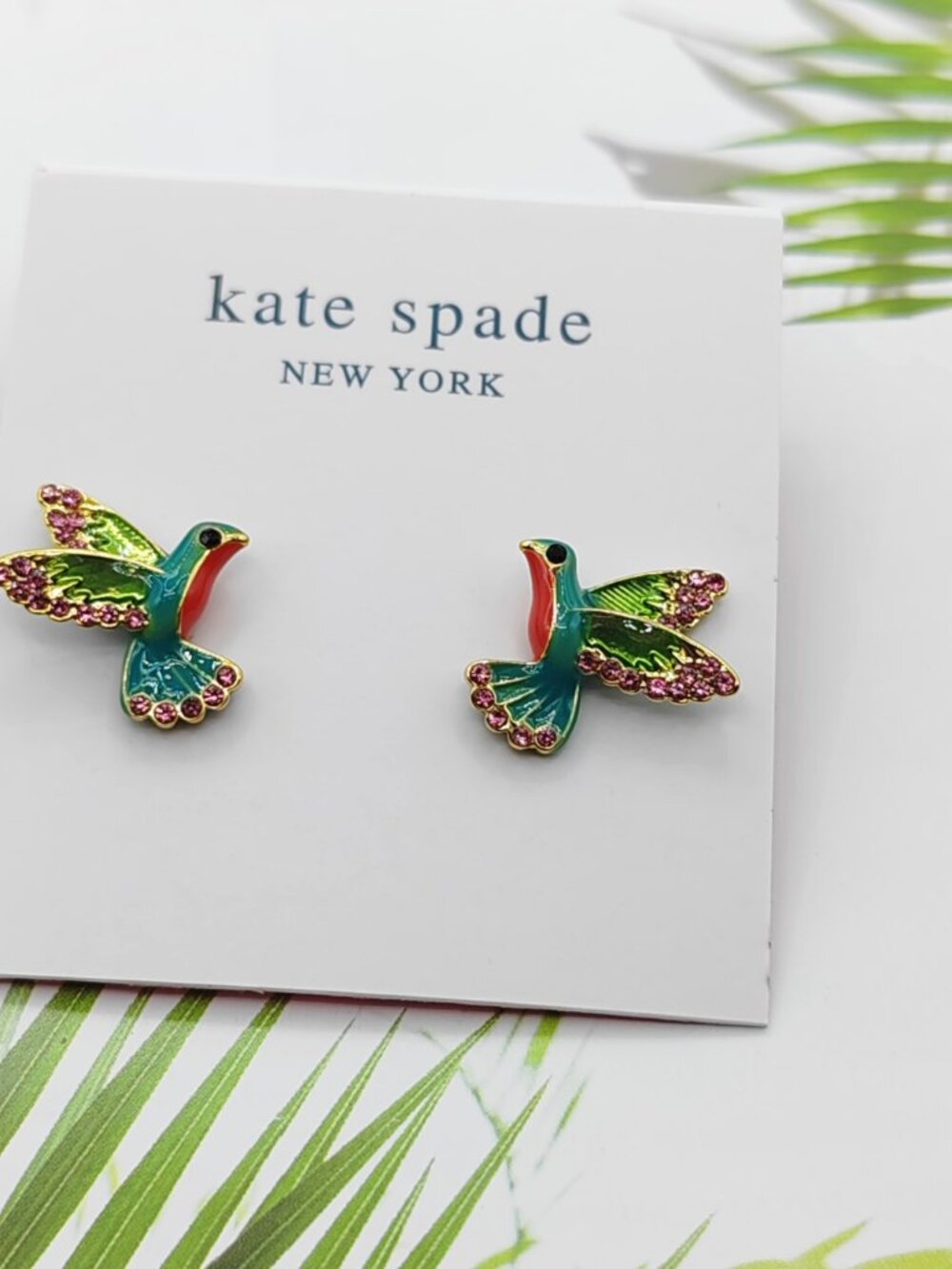 Kate Spade Beetle Earrings green